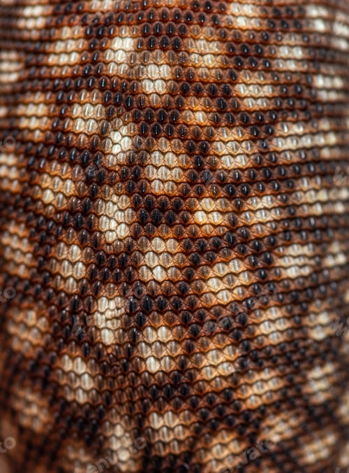 Preview: Scales details, macro on a Spiny-tailed monitor, Varanus acanthu