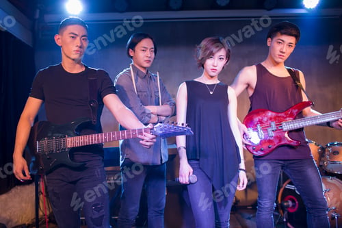 Preview: Confidence musical band on stage