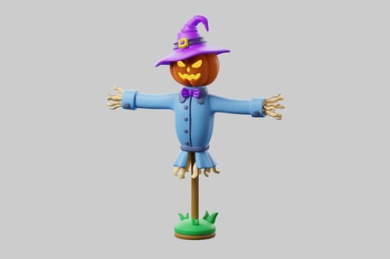 Preview: Spooky pumpkin scarecrow celebration
