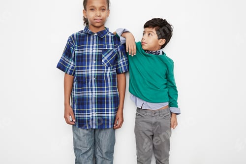 Preview: Boy leaning against friend's shoulder