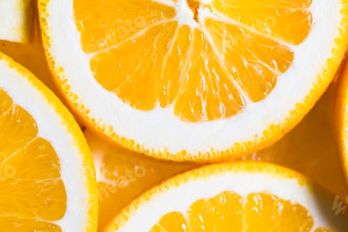 Preview: Orange background from slice of an orange fruit texture.