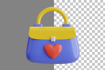 Preview: Fashion Bag 3D Icon