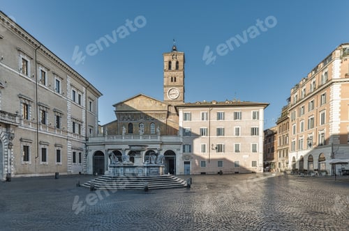 Preview: Square of Santa Maria in Trastevere Rome