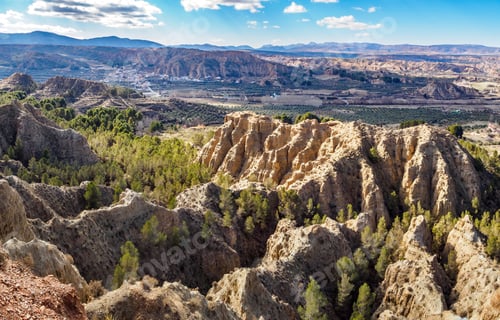 Preview: Purullena badlands desert in Andalusia, Spain