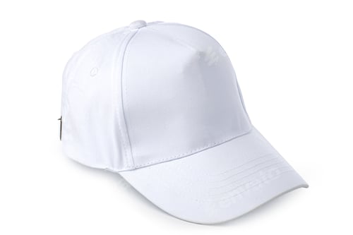 Preview: White Baseball cap isolated on white background