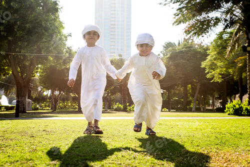 Preview: Group of middle eastern kids in Dubai