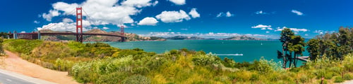 Preview: Panoramic large resolution shot of Golden Gate Bridge in San Fra