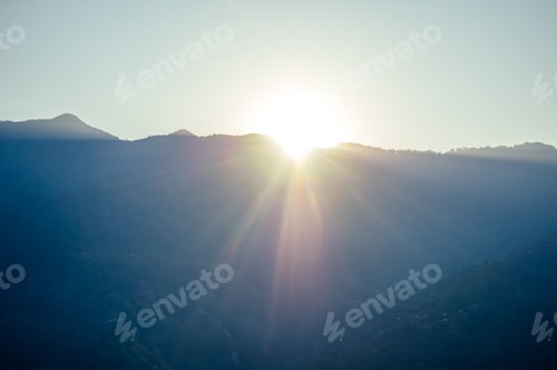 Preview: beautiful view of the landscape of the Himalayan mountains.