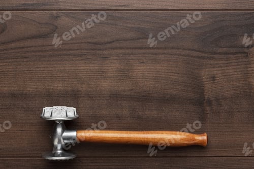 Preview: Kitchen Hammer On The Wooden Table