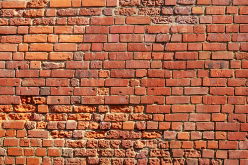 Preview: High-Resolution Texture of a Classic Red Brick Wall in Stretcher Bond Pattern