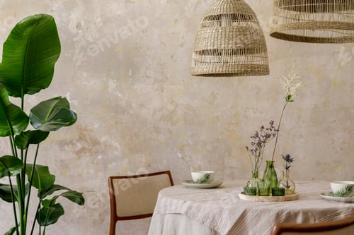 Preview: Stylish and elegant dining room interior