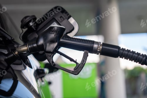 Preview: Closeup of automotive fuel in blurred background