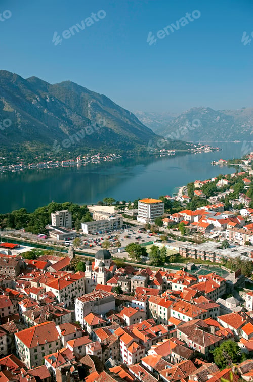 Preview: view of kotor town in montenegro