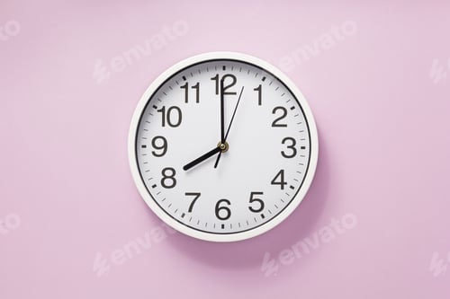 Preview: wall clock at abstract background
