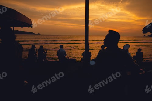 Preview: Sunset,evening seaside scenery at phuket island