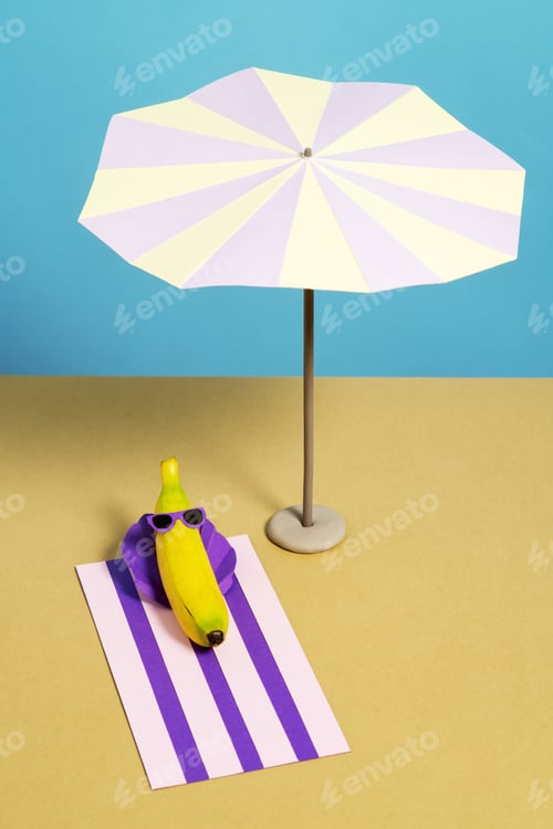 Preview: Funny banana on the beach