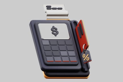 Preview: Dark cash register with card
