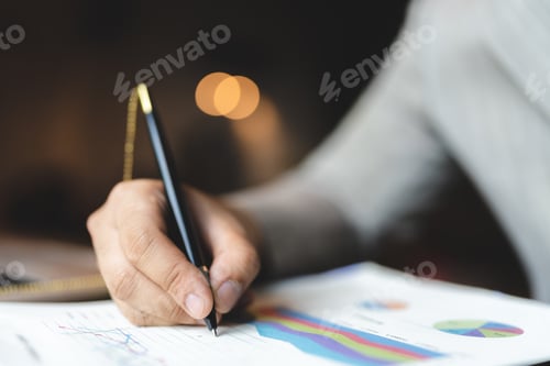 Preview: business approve and certificate concept, confirmation of business marketing document permit