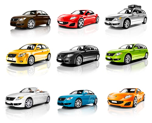 Preview: Collection of 3D Cars Isolated