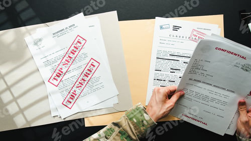 Preview: Top Secret Papers on desk