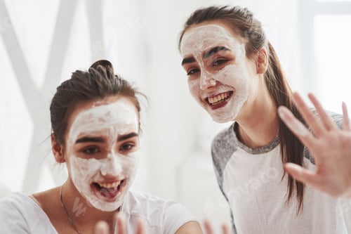 Preview: Two female sisters have weekend at bedroom