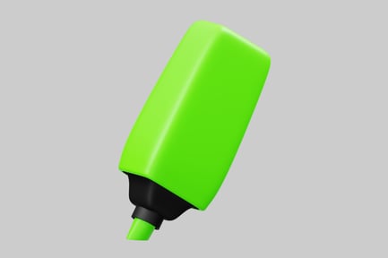 Preview: Green highlighter marker