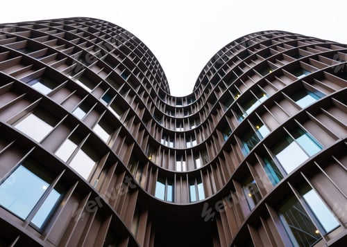Preview: Close up shots of Axel Towers building view from interior court in Copenhagen
