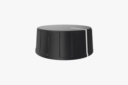 Preview: Black Control Knob with White Indicator