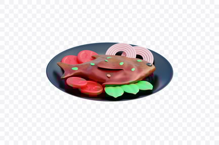 Vista previa: Plato de pescado a la parrilla