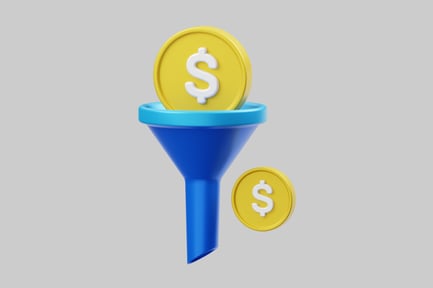 Preview: Money conversion funnel graphic
