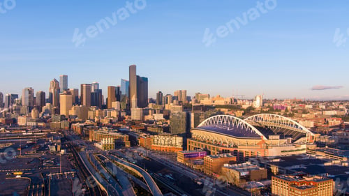 Preview: Downtown Seattle, Washington at dusk