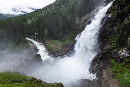 Preview: Breathtaking Summer View of Krimml Waterfall, Austria