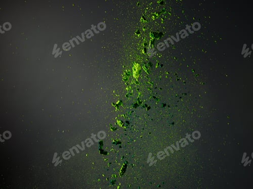Preview: Colorful powder flying in air