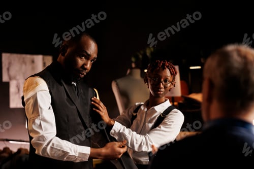 Preview: Tailor Fitting a Jacket on a Man