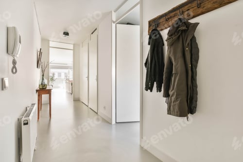 Preview: The interior of a narrow corridor with a cozy design
