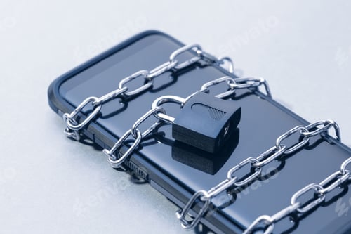 Preview: Phone security and data privacy concept