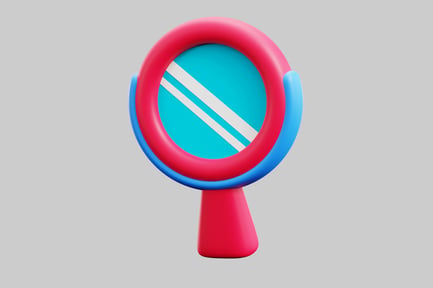 Preview: Handheld cosmetic mirror
