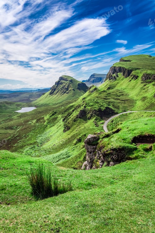Preview: Stunning view from Quiraing in Isle of Skye, Scotland, United Kingdom