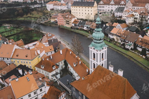 Preview: Old tower in Cesky Krumlov, Czech