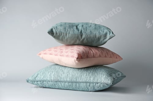 Preview: Soft decorative pillows on light background