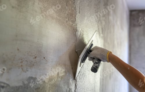 Preview: Applying Plaster on a Wall with a Trowel