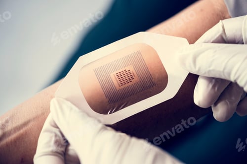 Preview: Codes scanner used on a human arm