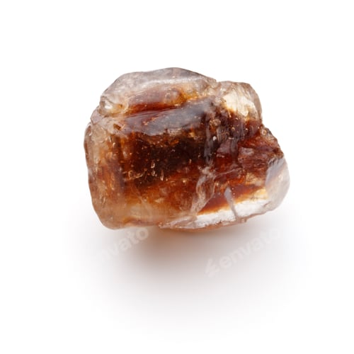 Preview: Brown caramelized lump cane sugar cube isolated on white background cutout