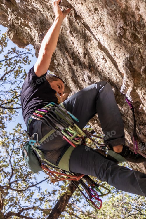 Preview: Challenging rock climbing adventure in nature