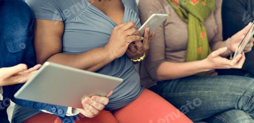 Preview: Girls Friendship Togetherness Talking Sitting Girlfriend Concept
