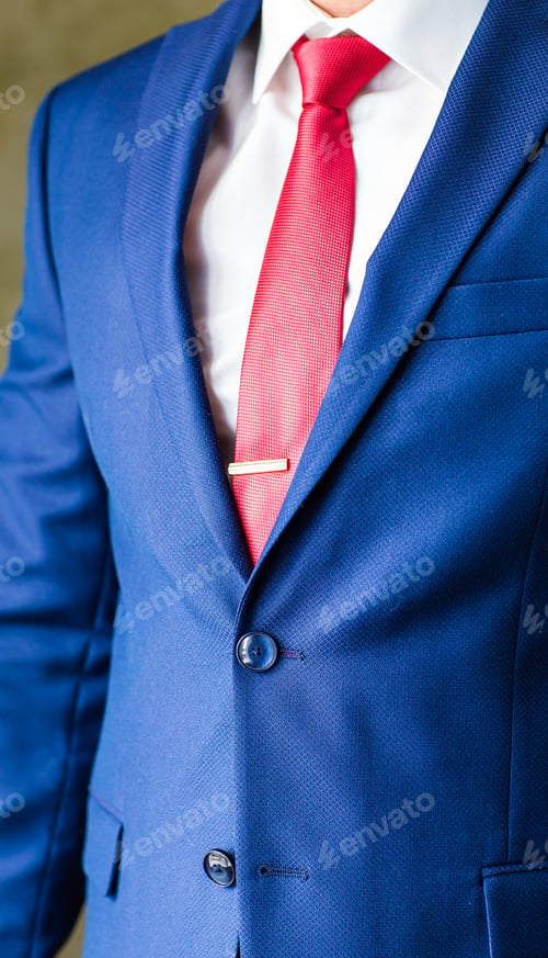 Preview: Male model in a suit close-up