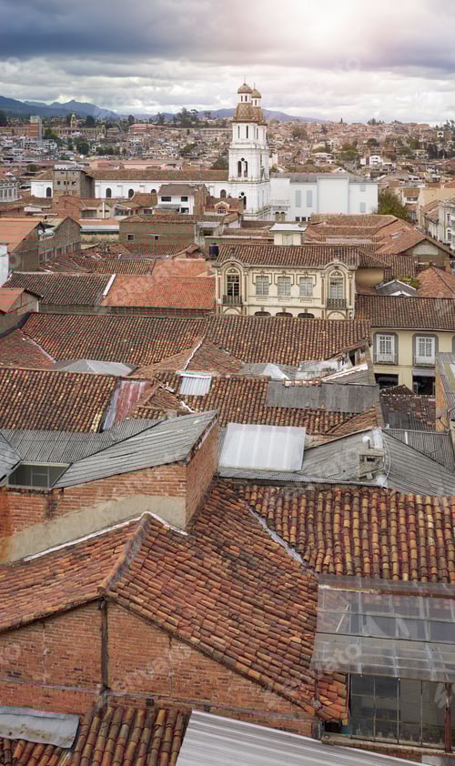 Preview: Panoramic view of the city of Cuenca, Ecuador.