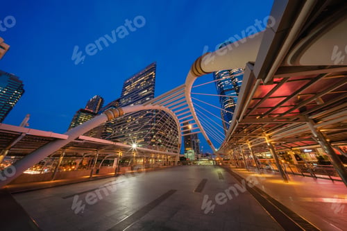 Preview: Bangkok downtown, Thailand in urban city in Asia.