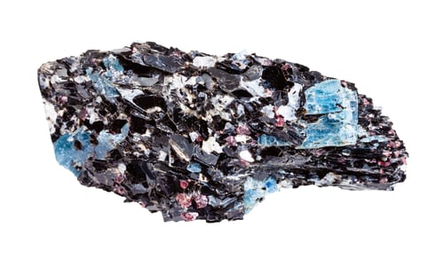 Preview: unpolished Biotite rock with Kyanite isolated