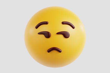 Preview: 3D Unamused Face Emoji